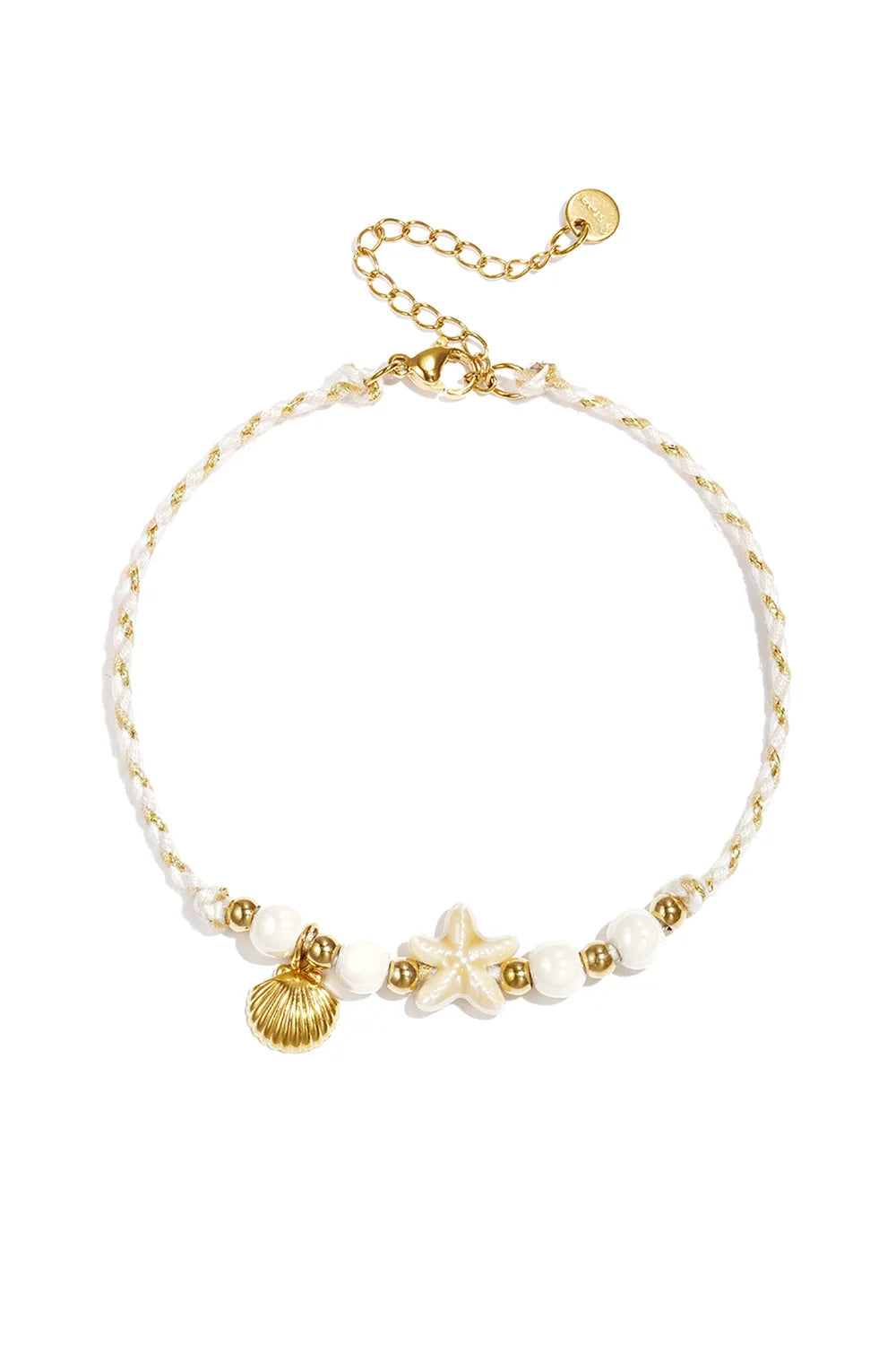 Starfish Enkelbandje - Beige/Goud