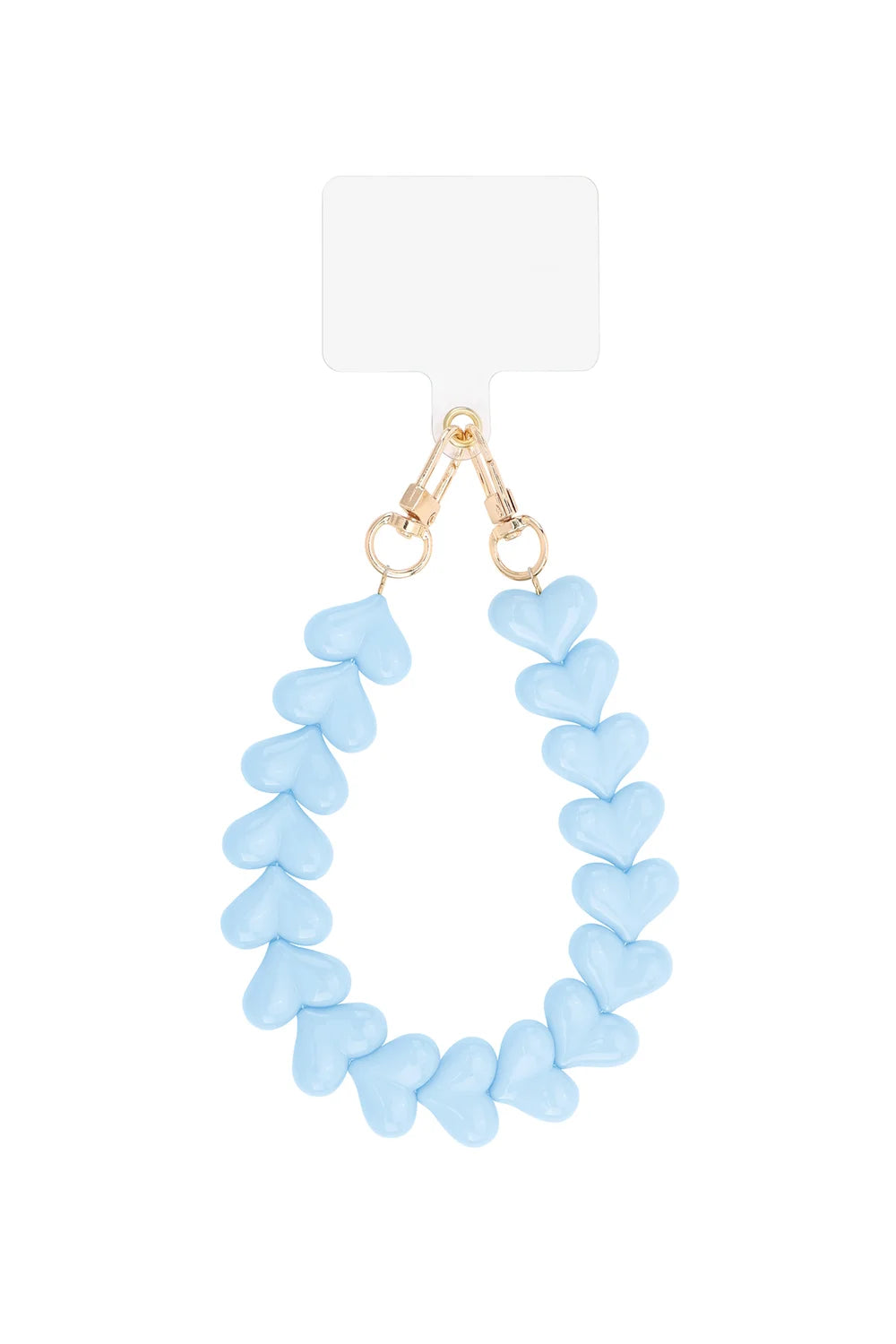 Phone Cord Hearts - Blauw
