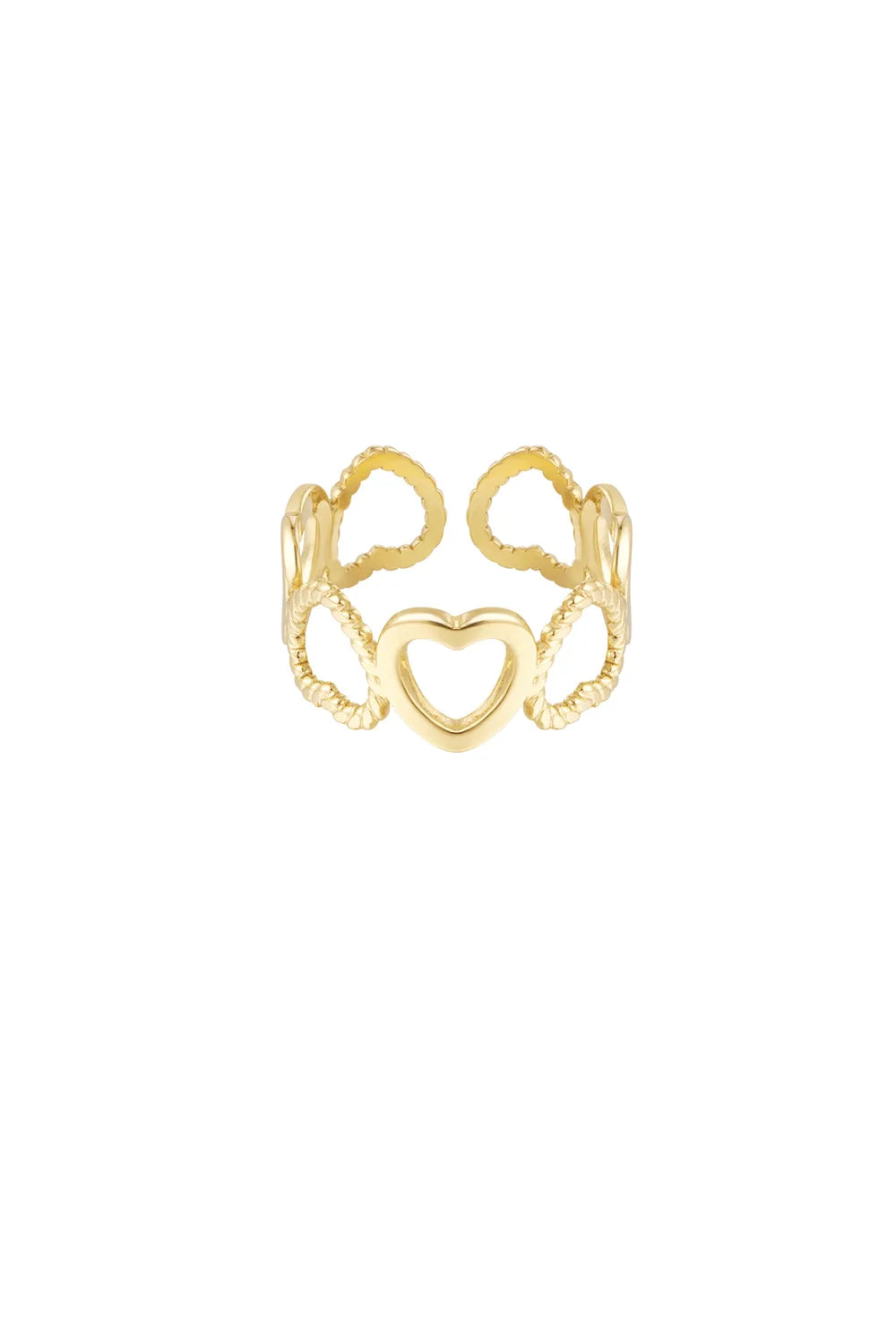 Full Hearts Ring - Goud