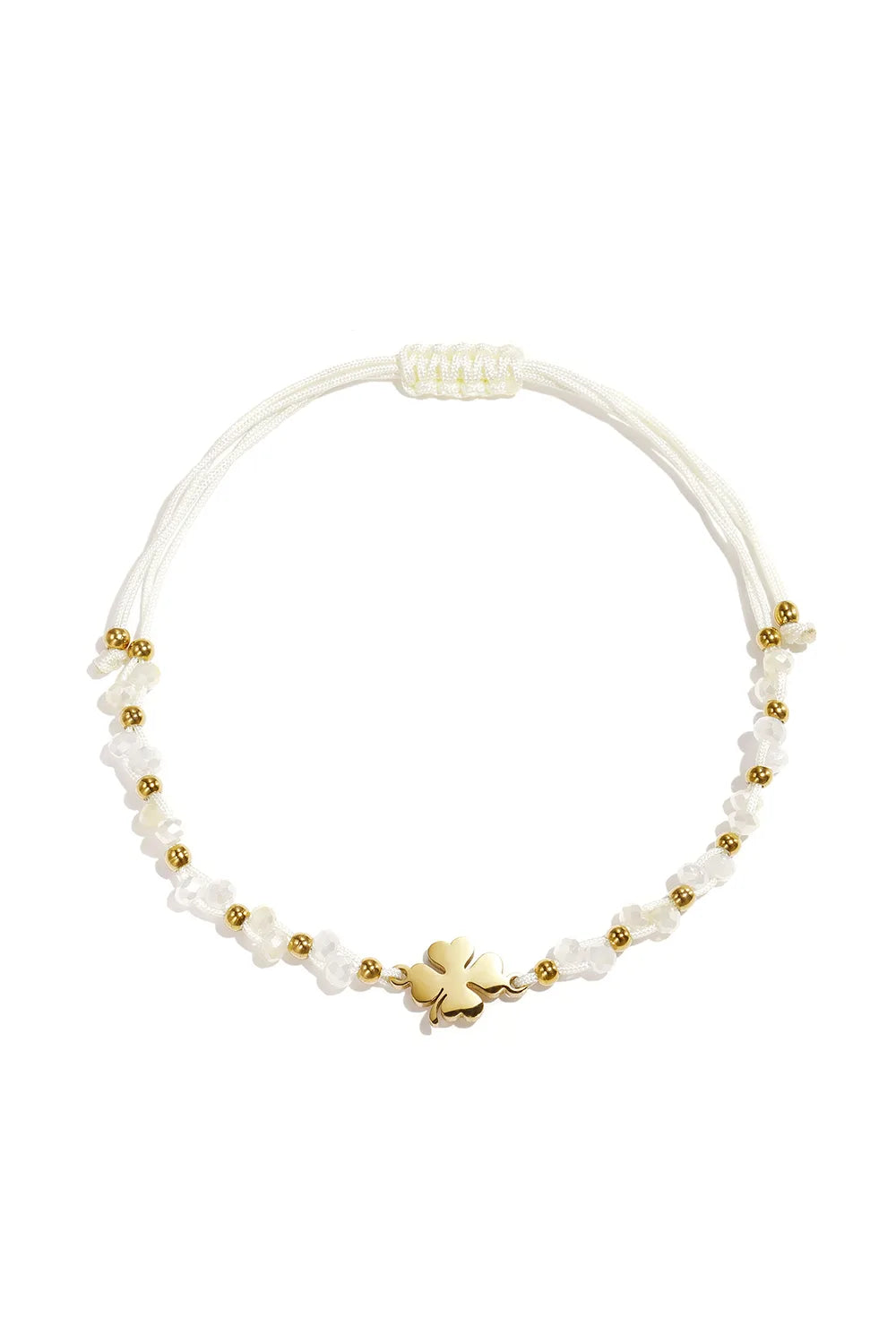 Lucky Charm Armband - Beige/Goud