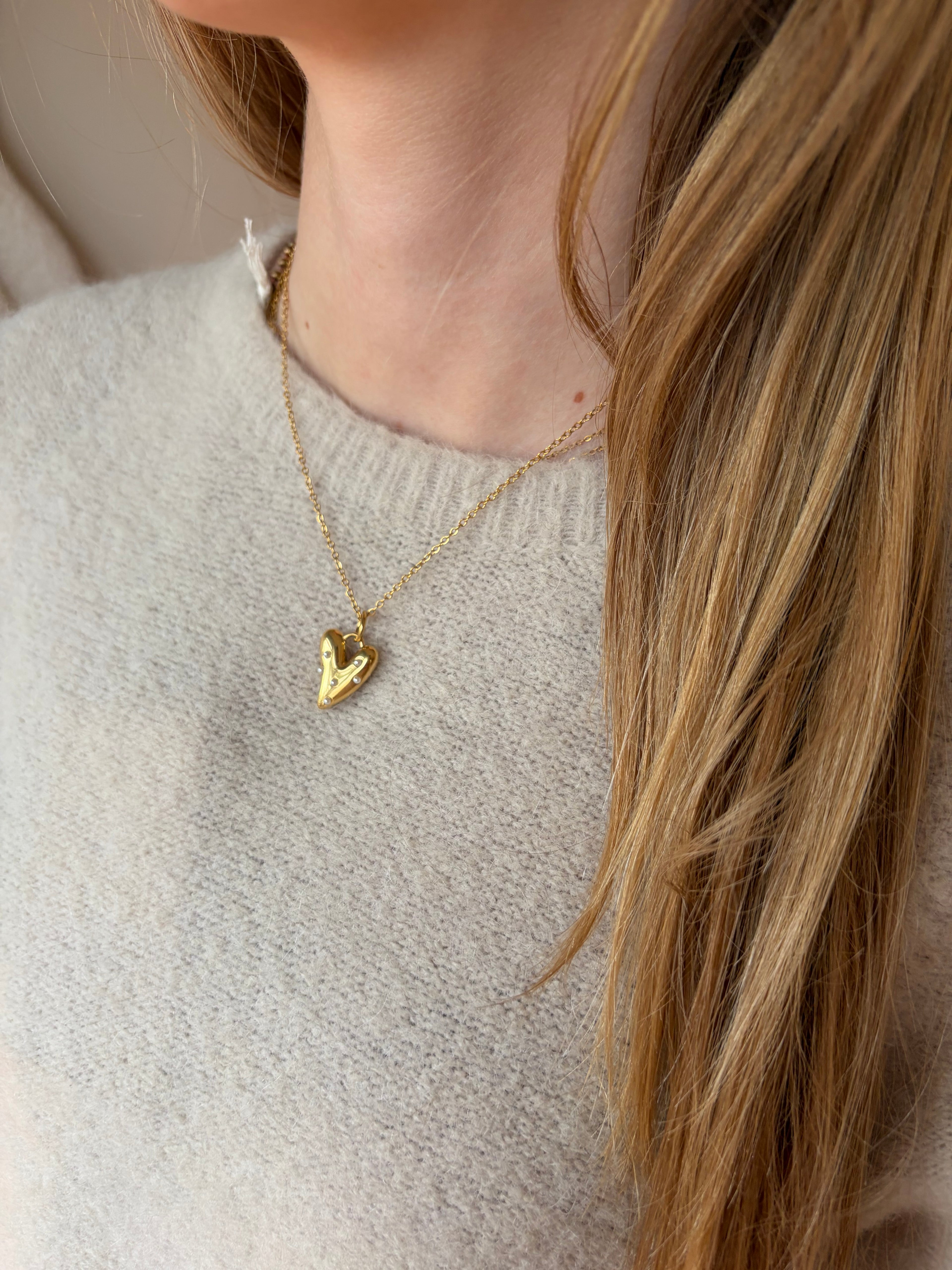 Parel Heart - Ketting