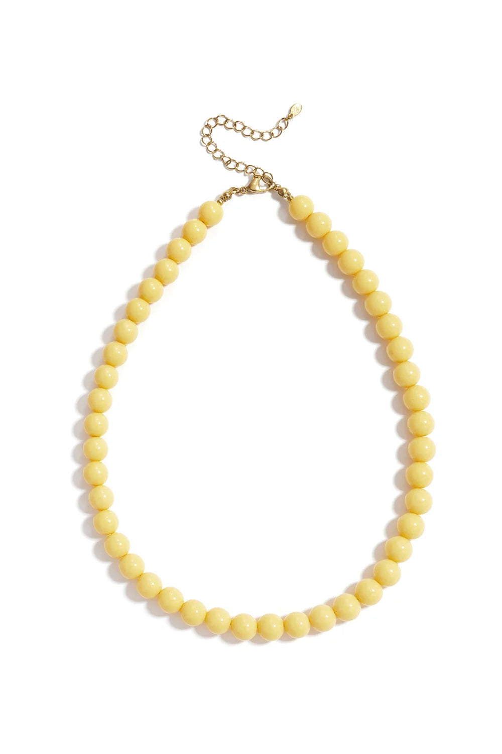 Medium Beads Ketting - Geel