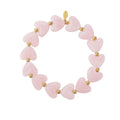 Heart Beads Armband - Licht Roze