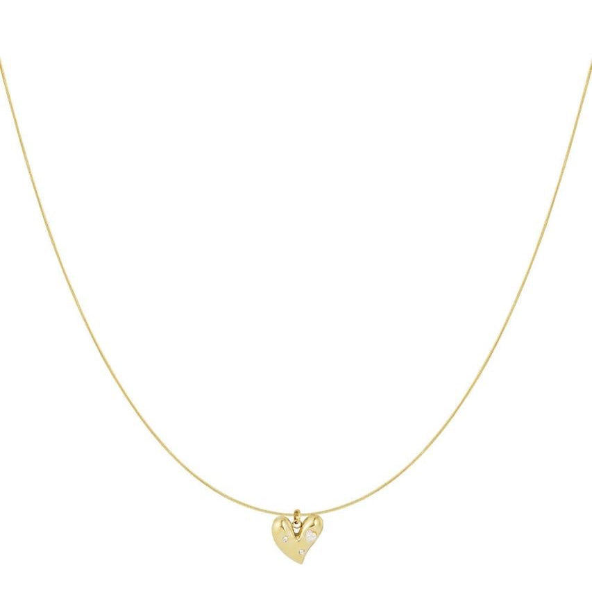 Heart pearls ketting