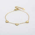 Olivia Hearts Armband - Goud