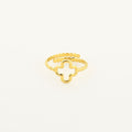 Open Klaver Ring - Goud