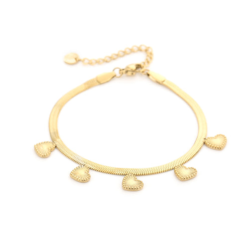 Five Hearts Armband