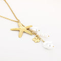 Pearl Starfish Ketting - Goud
