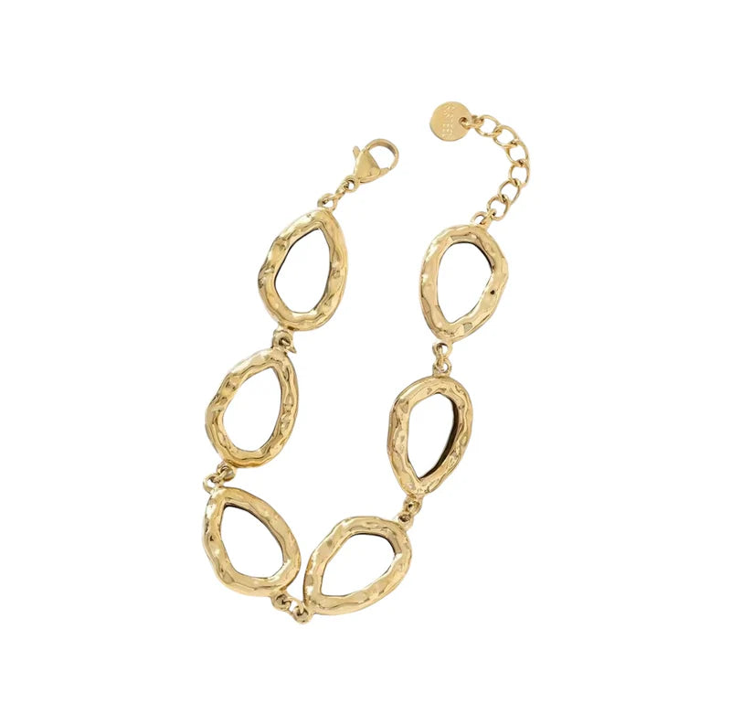 Structured Ovale armband