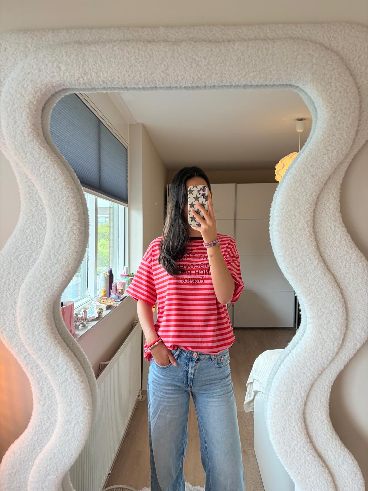 Striped Saint Tropez Shirt - Rood/Roze