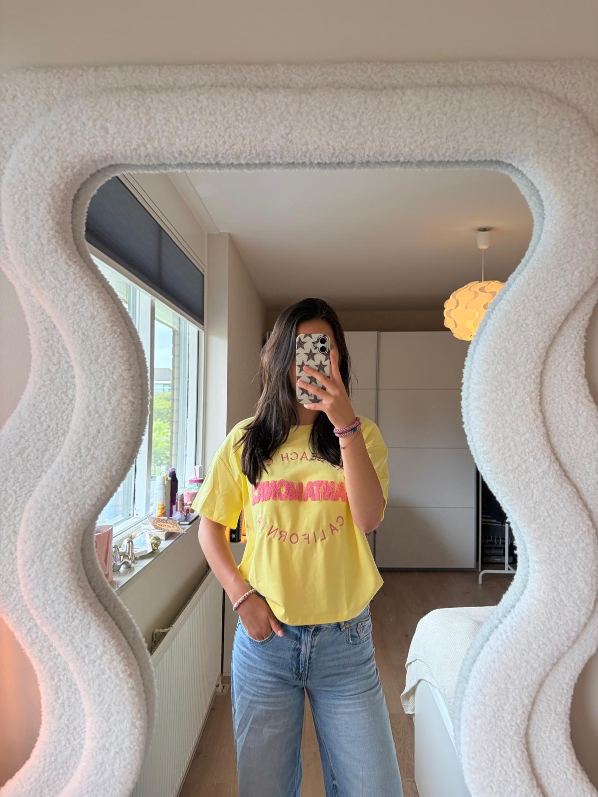 Santa Monica Shirt - Geel/roze