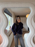 Fringe Longsleeve - Navy