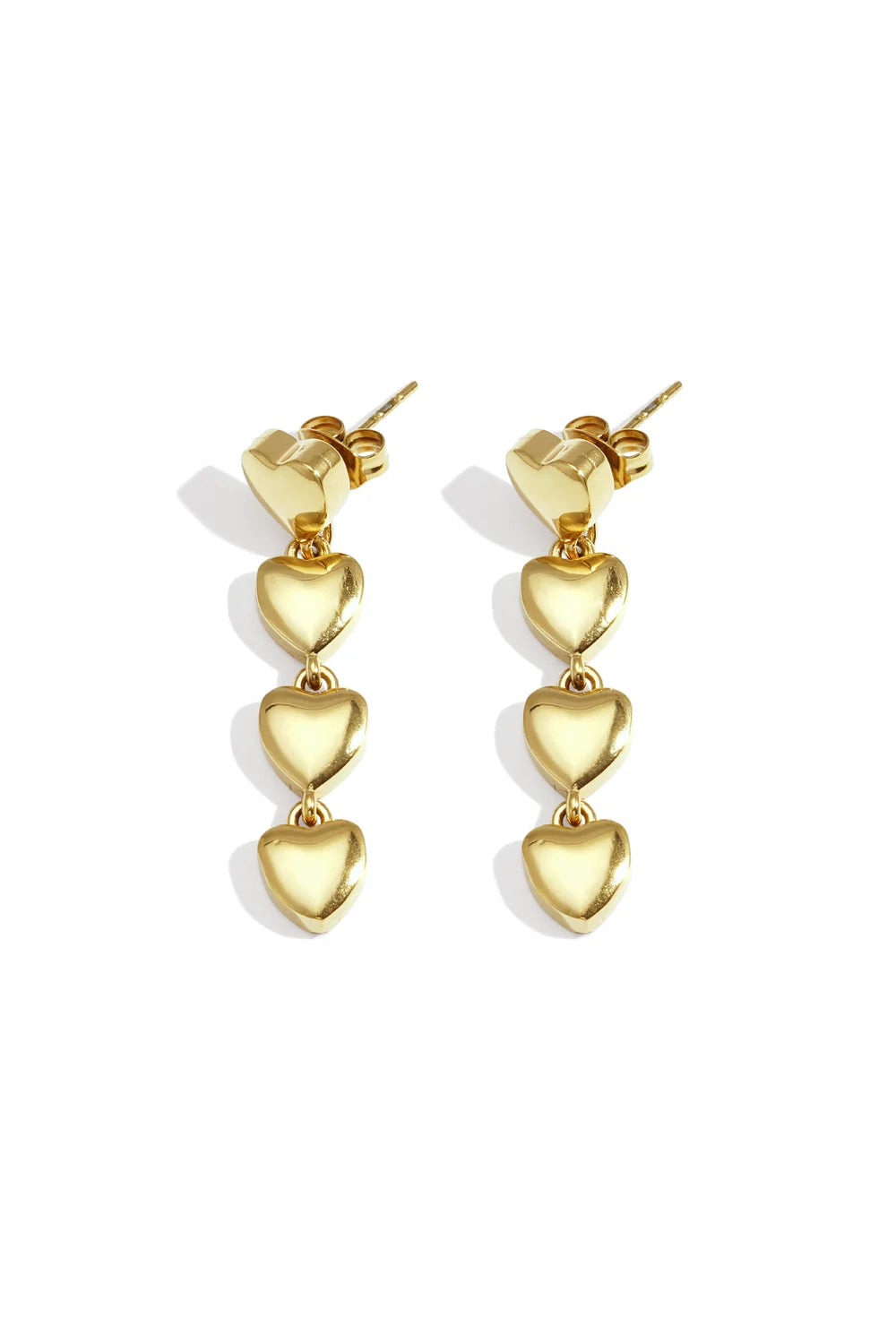 Three Hearts Studs Oorbellen